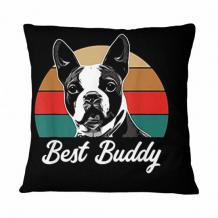 Boston Terrier Dog Lover Gift Best Buddy Boston Terrier Pillow | TeeShirt21