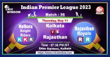 IPL Kolkata vs Rajasthan live score and Report