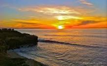 Beautiful sunsets on beach