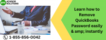 Remove QuickBooks password