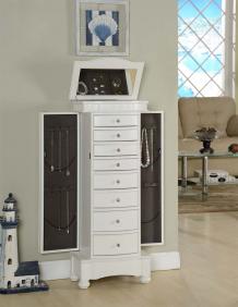 Bring elegance to your room with a standing jewelry armoire box