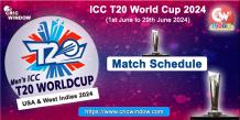 ICC T20 World Cup Match Schedule 2024 - Cricwindow.com 