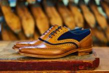 Mcclean - Men's Handmade Leather Oxford Brogue Shoe By Barker