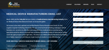 Medical Device Manufacturer Email List