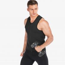 Men Neoprene Waist Trainer Vest Sauna Sweat Zipper Workout Slimming Body Shaper | Sayfutclothing