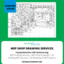 MEP Shop Drawing Sample - 2D Drafting MEP Services - MEP Shop Drawings
