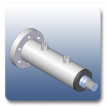 Rear Flange Round Mechanical Cylinders | Marshal Haydromovers