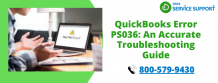 Quick and Easy Terminate the QuickBooks error ps036 