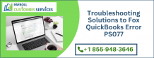 QuickBooks error ps077 | Quick and Ease Solution Here 