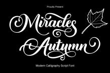 Miracles Autumn Font Free Download OTF TTF | DLFreeFont