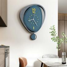 Modern Blue Clock Creative Shaped Awesome Wall Clocks - Warmly Life