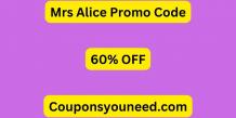 60% OFF Mrs Alice Promo Code - May 2024 (Free Shipping)