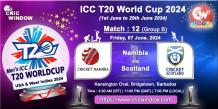 Namibia vs Scotland ICC T20 World Cup 2024 Live - cricwindow.com 