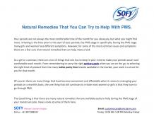 PPT - Natural Remedies That You Can Try to Help With PMS. PowerPoint Presentation - ID:10495650