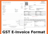 GST E-Invoice Format – E-Invoice Contents and Format