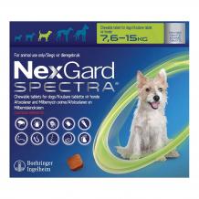 Buy Nexgard Spectra Tab Medium Dog 16.5-33 lbs Green at Lowest Price
