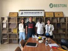 Nigerian Customers Visited Beston Egg Tray Machine - Beston Egg Tray Machine