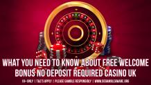 Free Welcome Bonus No Deposit Required Casino UK