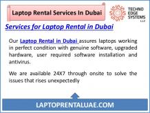 Bring Innovative Change with Laptop Rental Dubai