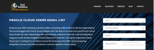 Oracle Cloud Users Email List
