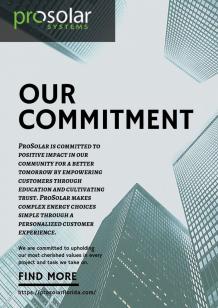 Our Commitment - ProSolar Florida