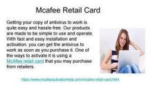 Connect With US To Know how to Redeem Mcafee Retail card by John Parker - Issuu