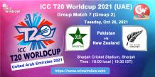 Pakistan vs New Zealand ICC T20 worldcup match centre - cricwindow.com 