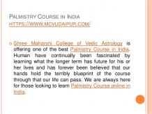Palmistry course in india