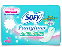   Pantyliner AntiBacteria Pads (18 Pieces) for Non-period Days - Sofy India | Sofy 