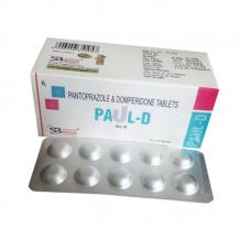 Paul-D Tablet, Pantoprazole 40 Mg + Domperidone 10 Mg Tablets - Schwitz Biotech