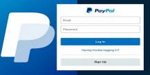 PayPal login