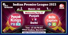 IPL Punjab vs Delhi live score and Report