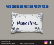  Personalised Knitted Pillow Case 