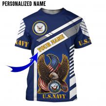 Personalized Name Navy Veteran 3D All Over Printed Clothes NQMA091101