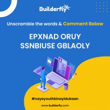 Unscramble the words and comment below EPXNAD ORUY SSNBIUSE GBLAOLY