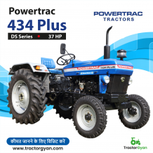 Powertrac 434 Plus Tractor Specification & Mileage- Tractorgyan