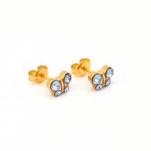 Latest designs of Gold plated stud earrings set for ladies/ women