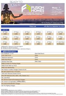 Fusion Homes Price List