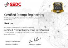 Prompt Engineering Certification GSDC
