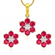 Buy Pendant Sets Designs Online Starting at Rs.9102 - Rockrush India