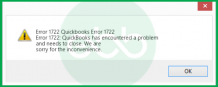 How to Resolve QuickBooks Error 1722? (System Error Code)
