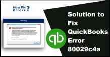 QuickBooks Error Code 80029c4a : Learn How to Resolve Error 80029c4a