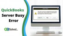 Way To Fix QuickBooks Server Busy Error - Causes &amp; Resolve | QASolved