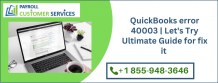 QuickBooks error 40003 | Let's Try Ultimate Guide for fix it 