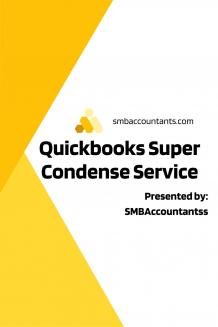 Quickbooks Super Condense Service