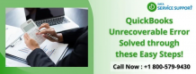 QuickBooks Unrecoverable Error | Solved it through these Easy Steps 