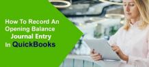 edit QuickBooks Opening Balance Journal Entry