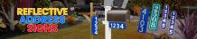 Reflective Address Markers | 219signs