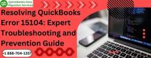 Resolving QuickBooks Error 15104: Expert Troubleshooting and Prevention Guide