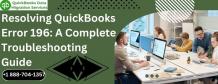 Resolving QuickBooks Error 196: A Complete Troubleshooting Guide